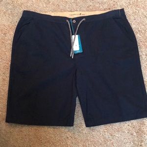 Caribbean Joe Men Chino Stretch Waist Navy Shorts size 42
